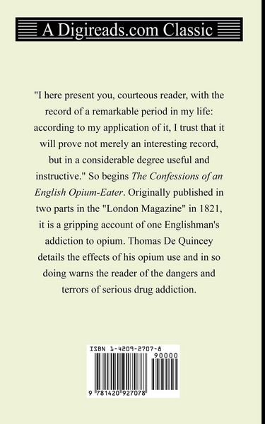 Produktbild: The Confessions of an English Opium-Eater