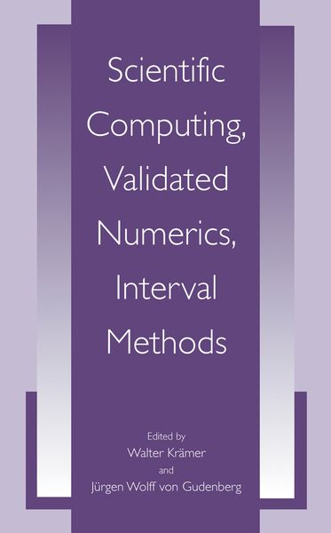 Produktbild: Scientific Computing, Validated Numerics, Interval Methods