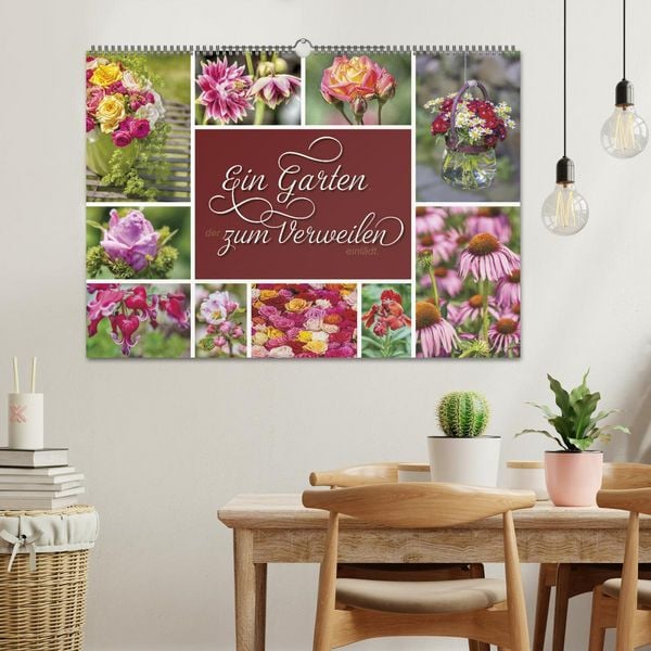Produktbild: Ein Garten, der zum Verweilen einl&auml;dt (Wandkalender 2026 DIN A2 quer), CALVENDO Monatskalender
