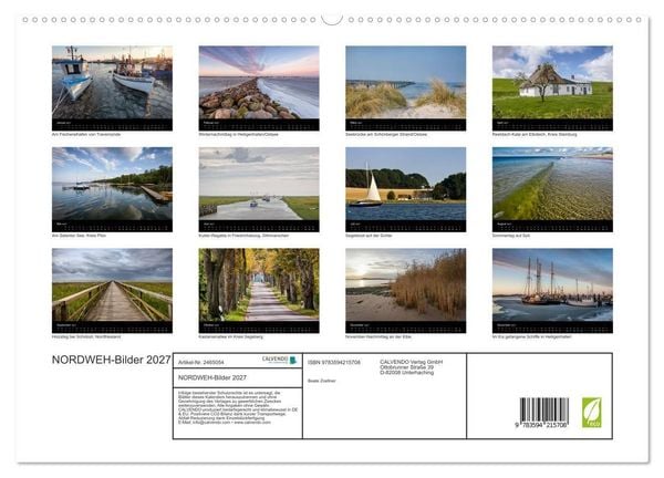 Produktbild: NORDWEH-Bilder 2027 (hochwertiger Premium Wandkalender 2027 DIN A2 quer), Kunstdruck in Hochglanz