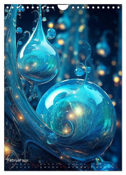 Produktbild: Lebendigs Glas (Wandkalender 2026 DIN A4 hoch), CALVENDO Monatskalender
