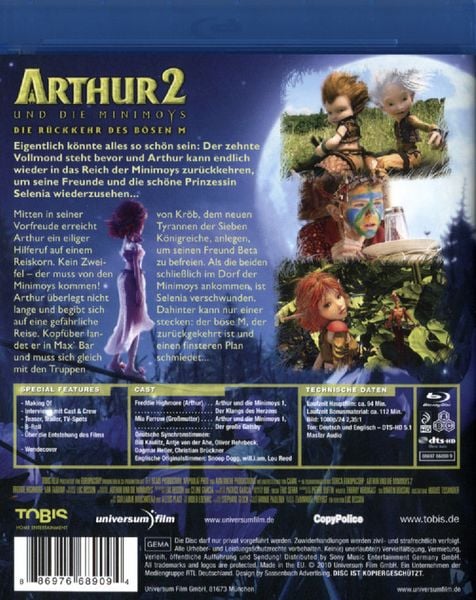 Produktbild: Arthur und die Minimoys 2 - Die R&uuml;ckkehr des b&ouml;sen M