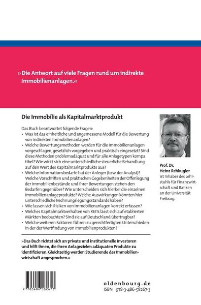 Produktbild: Die Immobilie als Kapitalmarktprodukt