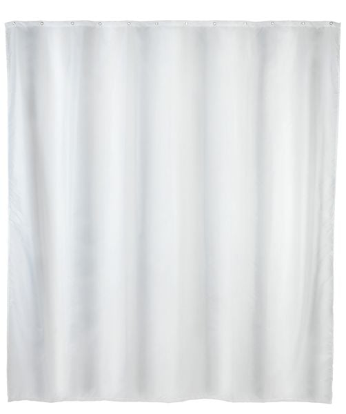 Anti-Schimmel Duschvorhang Uni White, 180 x 200 cm, Textil (Polyester), 180 x 200 cm, waschbar