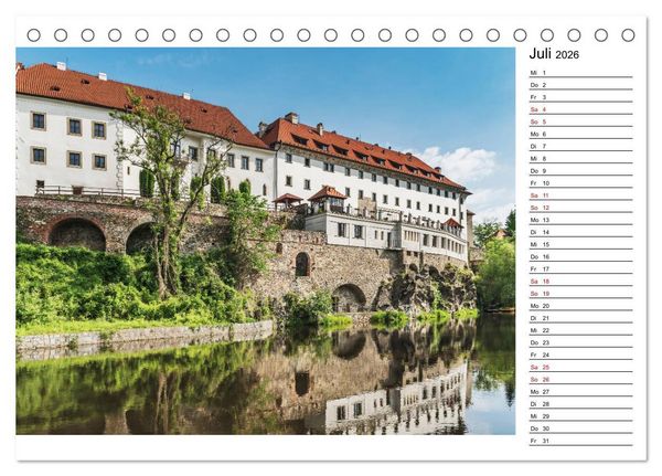 Produktbild: Ein Wochenende in Krumau (Tischkalender 2026 DIN A5 quer), CALVENDO Monatskalender