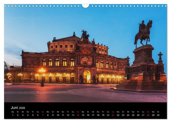 Produktbild: Dresden, das Florenz an der Elbe (Wandkalender 2026 DIN A3 quer), CALVENDO Monatskalender