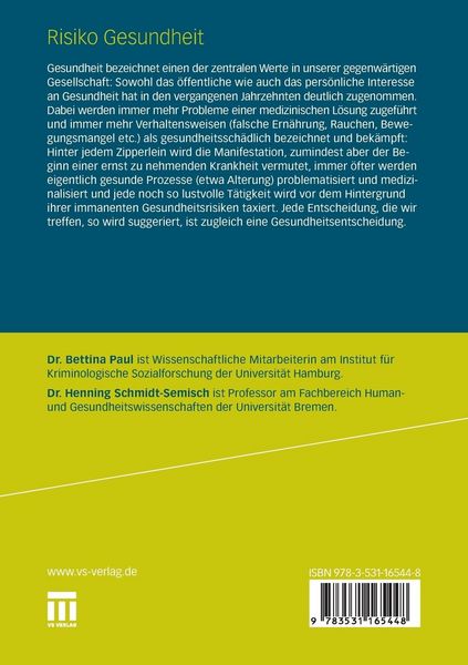 Produktbild: Risiko Gesundheit