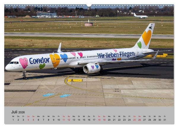 Produktbild: Welt der Flugzeuge - Faszination Luftfahrt 2026 (hochwertiger Premium Wandkalender 2026 DIN A2 quer), Kunstdruck in Hochglanz