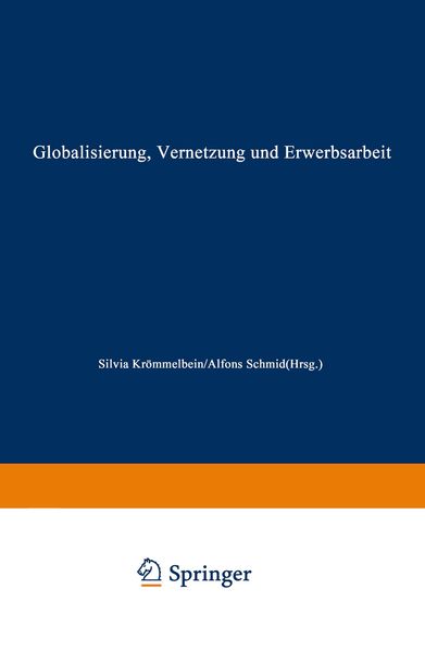 Produktbild: Globalisierung, Vernetzung und Erwerbsarbeit