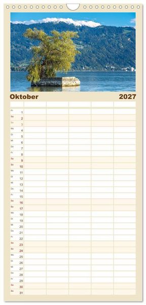 Produktbild: Familienplaner 2027 - Insel Lindau - Bayerische Perle im Bodensee mit 5 Spalten (Wandkalender, 21 x 45 cm) CALVENDO
