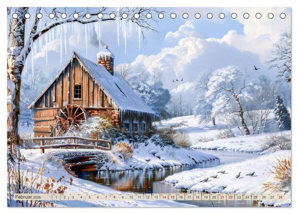 Produktbild: Kleine Cottages - Romantische Fantasieh&auml;uschen (Tischkalender 2026 DIN A5 quer), CALVENDO Monatskalender