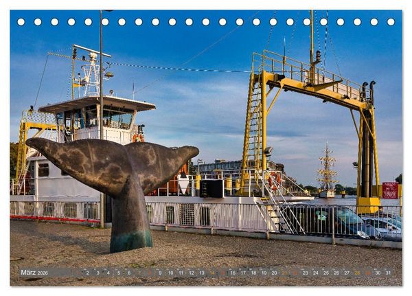 Produktbild: Bremens maritimer Norden: Vegesack (Tischkalender 2026 DIN A5 quer), CALVENDO Monatskalender