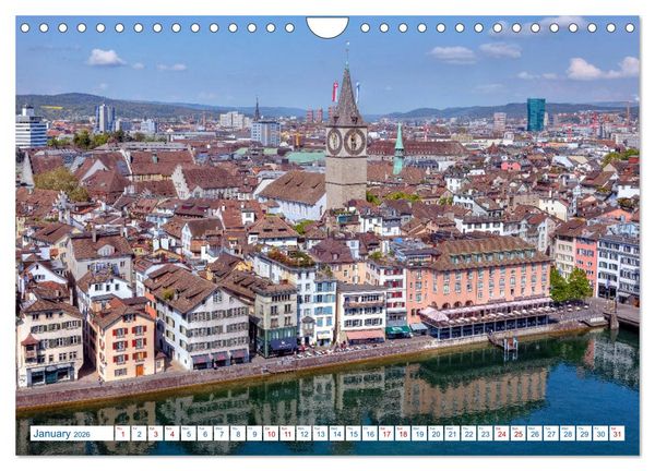 Produktbild: Switzerland (Wall Calendar 2026 DIN A4 landscape), CALVENDO 12 Month Wall Calendar