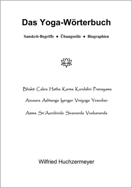 Produktbild: Das Yoga-W&ouml;rterbuch