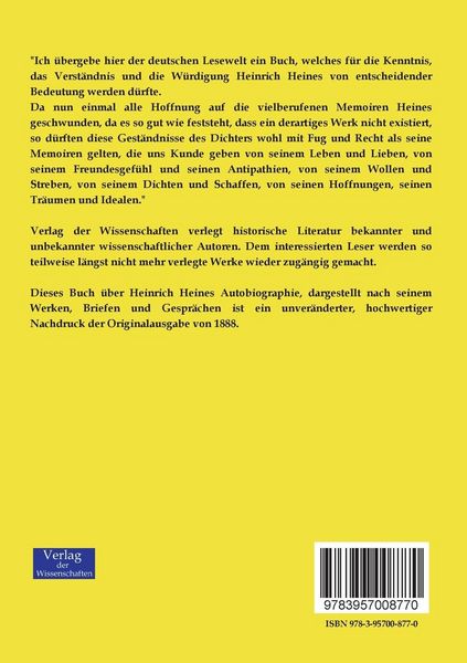 Produktbild: Heinrich Heines Autobiographie