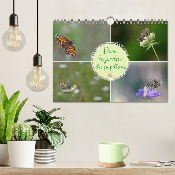 Produktbild: Dans le jardin des papillons (Calendrier mural 2026 DIN A4 vertical), CALVENDO calendrier mensuel