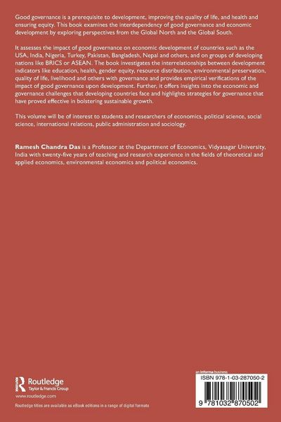 Produktbild: Good Governance and Economic Development