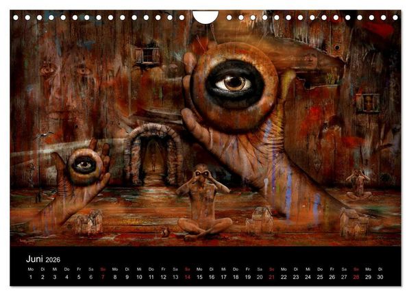 Produktbild: Moderner Surrealismus (Wandkalender 2026 DIN A4 quer), CALVENDO Monatskalender