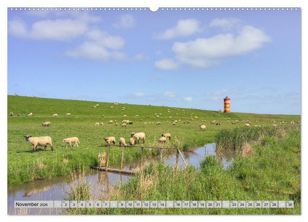 Produktbild: Wundersch&ouml;ne Nordsee - Faszinierende K&uuml;stenlandschaften (Wandkalender 2026 DIN A2 quer), CALVENDO Monatskalender