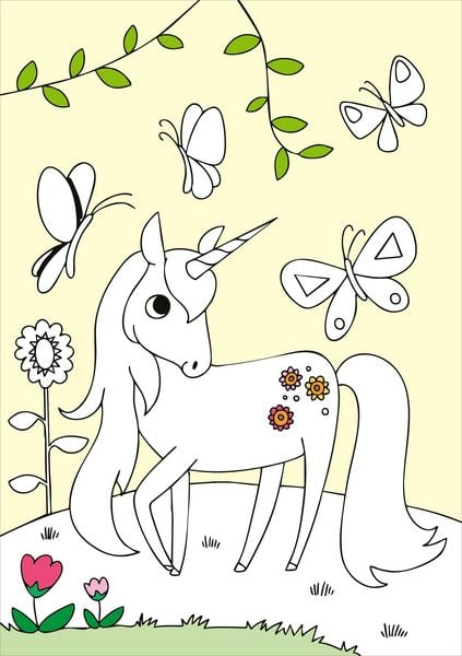 Produktbild: Zaubermalblock. Magische Muster. Einhornwelt