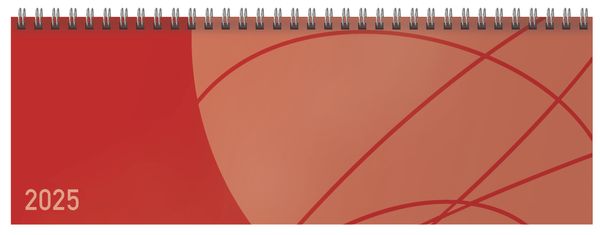 Tischkalender quer Professional Colourlux 2025 rot