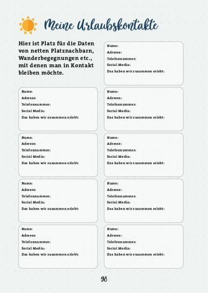 Produktbild: Unterwegs: Camping-Logbuch