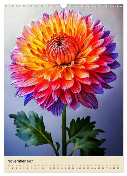 Produktbild: Solit&auml;r: Die Eleganz der Einzelbl&uuml;te (Wandkalender 2027 DIN A3 hoch), CALVENDO Monatskalender