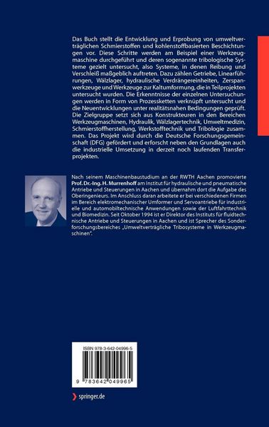 Produktbild: Umweltvertr&auml;gliche Tribosysteme