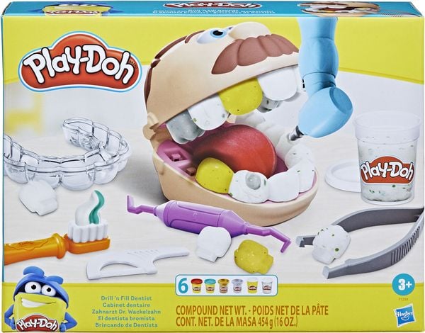 Hasbro F12595L0 - Play-Doh, Dr. Wackelzahn, Zahnarzt, Knete