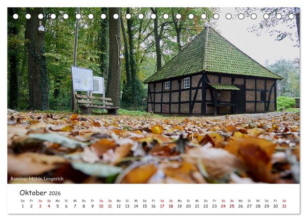 Produktbild: Emsland Impressionen (Tischkalender 2026 DIN A5 quer), CALVENDO Monatskalender