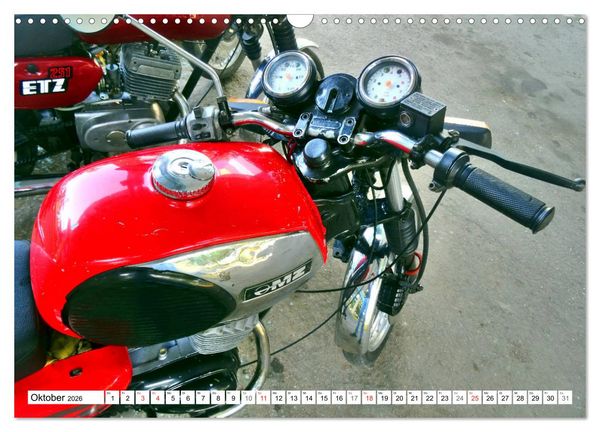 Produktbild: Motorrad-Legende MZ TS 150 - Ein Exportschlager der DDR (Wandkalender 2026 DIN A3 quer), CALVENDO Monatskalender