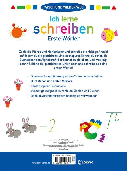 Produktbild: Wisch und wieder weg - Ich lerne schreiben 6+
