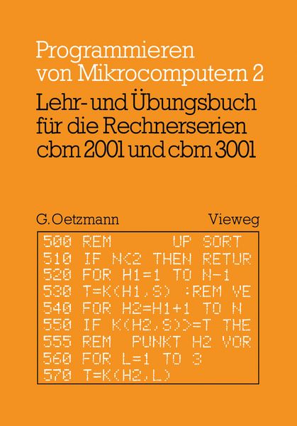 Produktbild: Lehr- und &Uuml;bungsbuch f&uuml;r die Rechnerserien cbm 2001 und cbm 3001