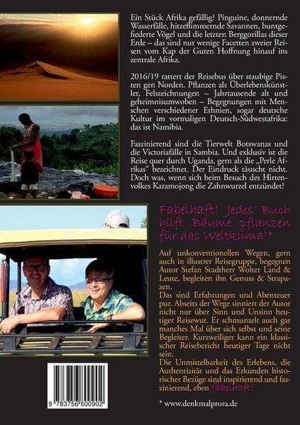 Produktbild: Fabelhafte Reise durch Namibia, Botswana, Sambia & Uganda