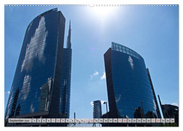 Produktbild: Neue Architektur in Mailand (hochwertiger Premium Wandkalender 2026 DIN A2 quer), Kunstdruck in Hochglanz