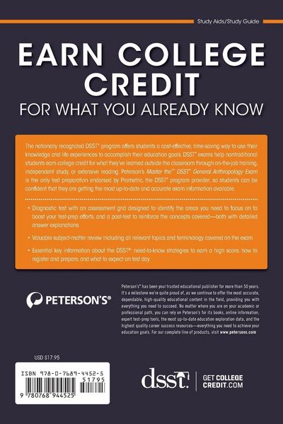 Produktbild: Master the Dsst General Anthropology Exam