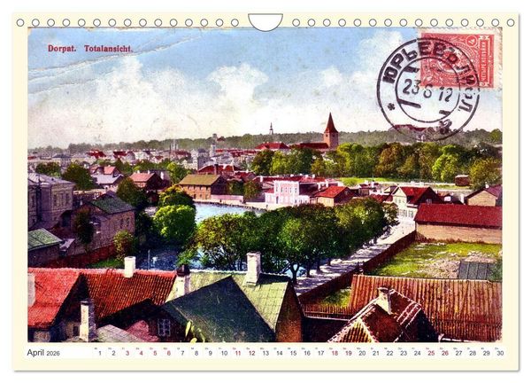 Produktbild: Gruss aus Dorpat - Tartu in historischen Ansichten (Wandkalender 2026 DIN A4 quer), CALVENDO Monatskalender