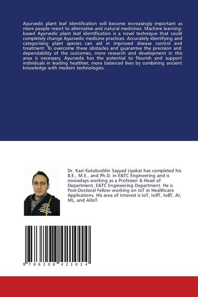 Produktbild: Machine Learning Based Ayurvedic Plant Leaf Identification
