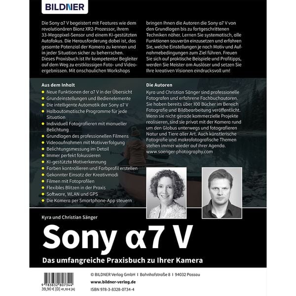 Produktbild: Sony A7 V - Das umfangreiche Praxisbuch zu Ihrer Kamera