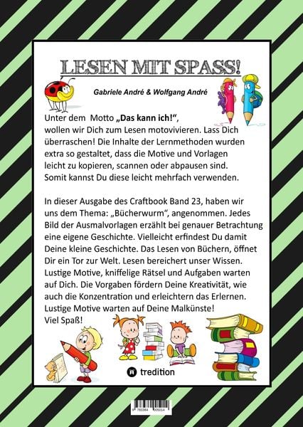 Produktbild: Craftook - Spielerisch Lesenlernen - 100 Tolle Motive - L&uuml;ckentext - Spannende R&auml;tsel - Motivation - Spass Am Lesen