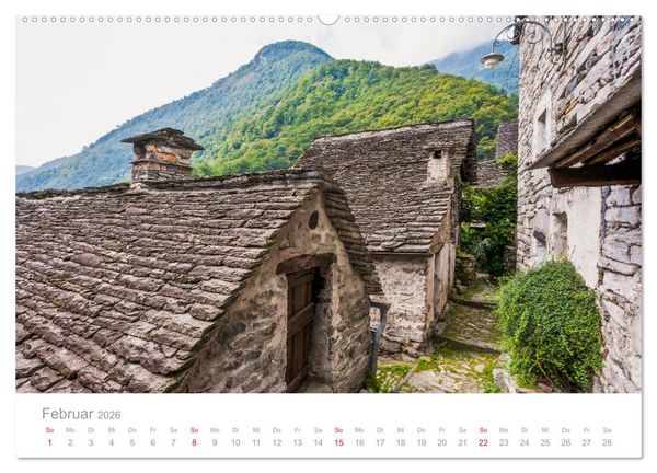 Produktbild: TESSIN Werner Dieterich (hochwertiger Premium Wandkalender 2026 DIN A2 quer), Kunstdruck in Hochglanz