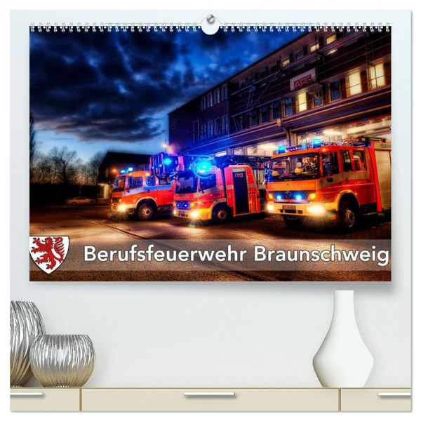 Produktbild: Berufsfeuerwehr Braunschweig (hochwertiger Premium Wandkalender 2027 DIN A2 quer), Kunstdruck in Hochglanz