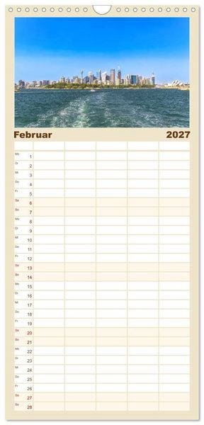 Produktbild: Familienplaner 2027 - Sydney - Pulsierendes Herz Australiens mit 5 Spalten (Wandkalender, 21 x 45 cm) CALVENDO