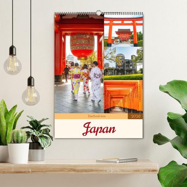 Produktbild: Eine Rundreise - Japan (Wandkalender 2026 DIN A2 hoch), CALVENDO Monatskalender