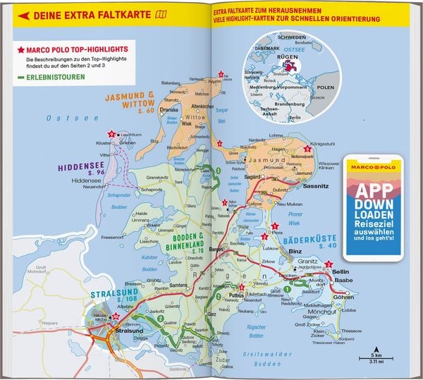 Produktbild: MARCO POLO Reisef&uuml;hrer R&uuml;gen, Hiddensee, Stralsund