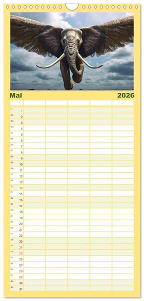 Produktbild: Familienplaner 2026 - Zauberhafte M&auml;rchen aus aller Welt mit 5 Spalten (Wandkalender, 21 x 45 cm) CALVENDO