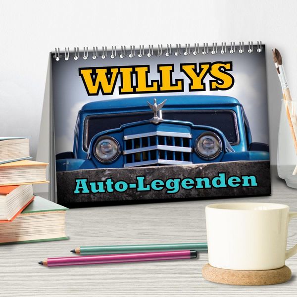 Produktbild: Auto-Legenden: WILLYS (Tischkalender 2026 DIN A5 quer), CALVENDO Monatskalender