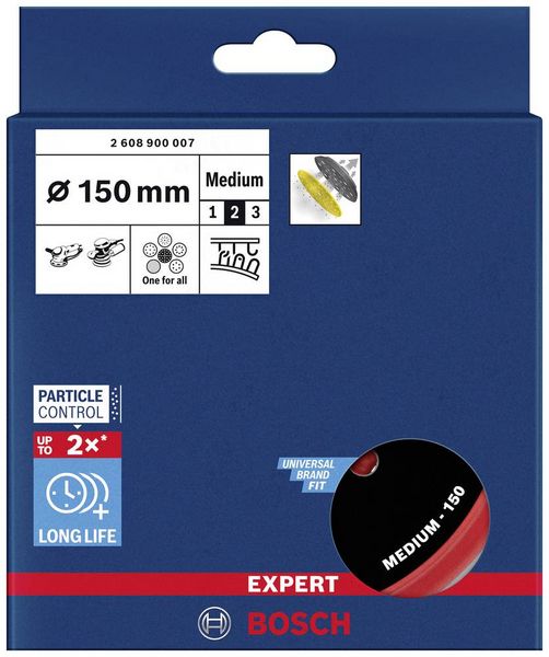 Produktbild: Bosch Accessories 2608900007 EXPERT Multihole Universalst&uuml;tzteller, 150&nbsp;mm, Medium Durchmesser 150 mm