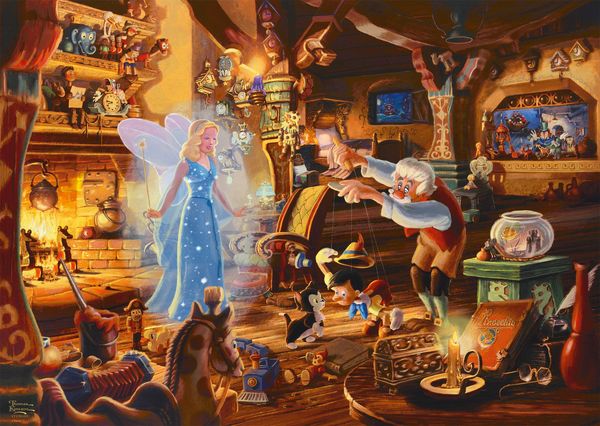 Produktbild: PU1000T. Thomas Kinkade Disney, Geppetto s Pinocchio