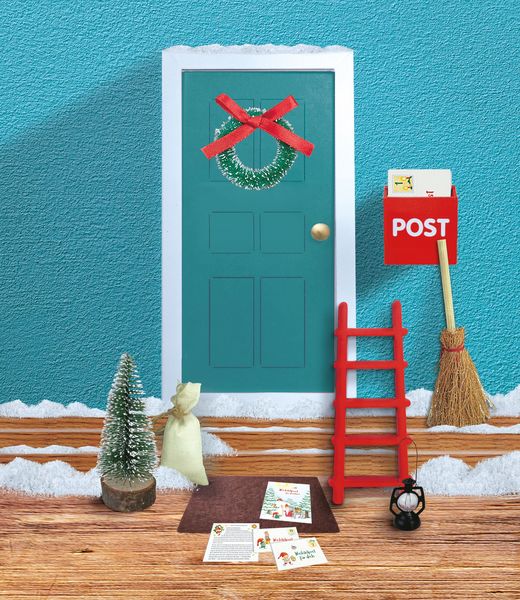 Produktbild: Wichtelt&uuml;re mit 24 Briefen 'Adventskalender'